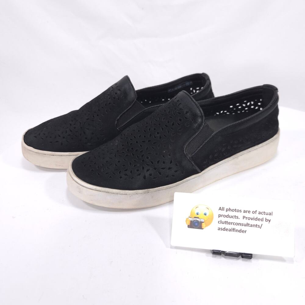 Vionic 356 Midi Slip On Walking Loafer Shoe Womens Size 7 TVW4938-1 Black White
